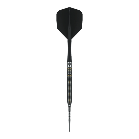 Dargestellt sind Caliburn V-Series V2 Steeldarts. Die Darts zeichnen sich durch ihre hochwertige Verarbeitung aus.