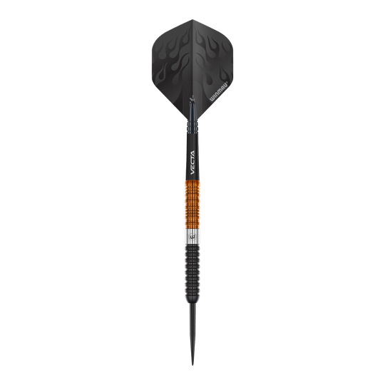 Abgebildet sind die Winmau Team 360 Ben Townley Steeldarts - 23g. Sie zeichnen sich durch ihr präzises Design aus.