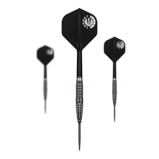 Dieses Bild präsentiert die Target Japan Prime Series Akito Yamagata Scream GEN2 Swiss Point Steeldarts - 23g. Die Steeldarts bieten ein modernes Design und hohe Qualität für Darts-Spieler.