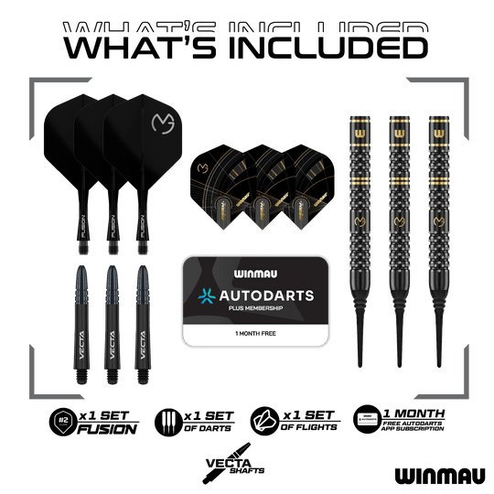 Winmau Michael Van Gerwen W-MAX měkké šipky - 18g