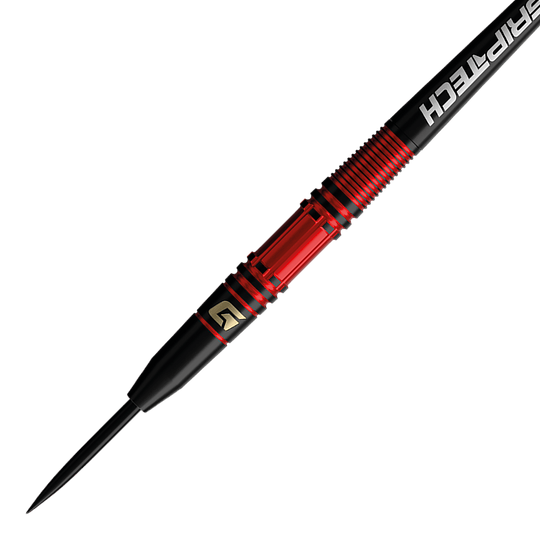 Šipky GOAT Athlete Red Tungsten Steel Dies ist ein Foto der GOAT Athlete Red Tungsten Steeldarts. Die Steeldarts bestehen aus robustem Tungsten.