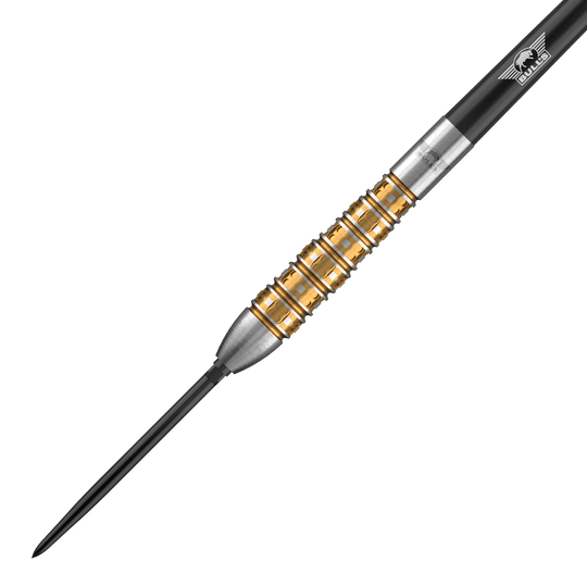 Ocelové šipky Bulls NL Vintage Bomb Convertible Points Das Bild zeigt die Bulls NL Vintago Bomb Convertible Point Steeldarts. Die Steeldarts sind für Dartspieler geeignet.