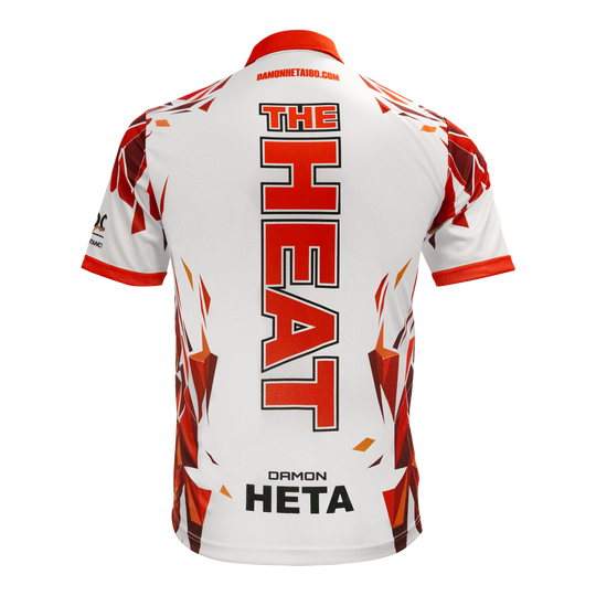 Harrowův hráčský dres Damona Hety Auf diesem Bild ist das Harrows Damon Heta Playershirt zu sehen. Es ist ein spezielles Trikot für Dartspieler.