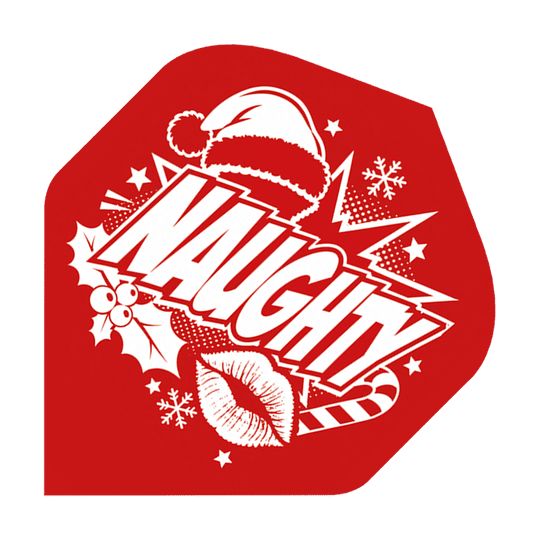Standardní lety společnosti McDart Naughty Or Nice č. 2 Das Bild zeigt McDart Naughty Or Nice No2 Standard Flights. Hierbei handelt es sich um hochwertige Dartflights.
