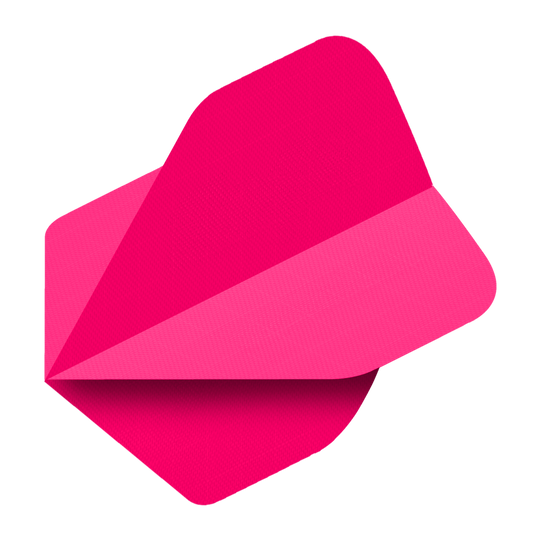 Das Bild zeigt einen Nylon-Stoff Flight in leuchtendem Neon Pink. Die Oberfläche ist glatt und das Design wirkt modern und auffällig.