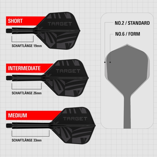 Letky Target K-Flex Black No6 Letky Target K-Flex Black No6