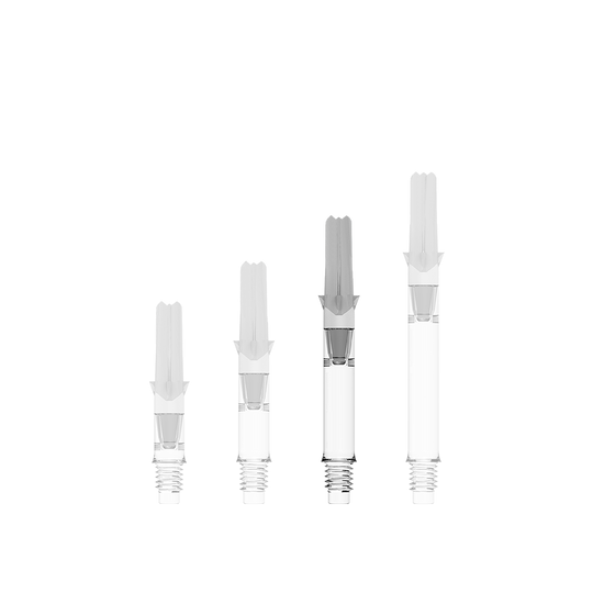 Das Bild zeigt einen L-Style L-Shafts Silent Straight Clear ohne Kappen in 39 mm. Die Darstellung dient zur Veranschaulichung des Produkts.