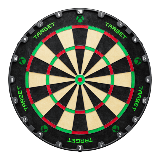Sada prostorového prostoru pro terč Target Xbox Das Bild zeigt das Target Xbox Dartboard Surround Bundle. Ein Set für Darts-Liebhaber zur Verbesserung des Spielerlebnisses.