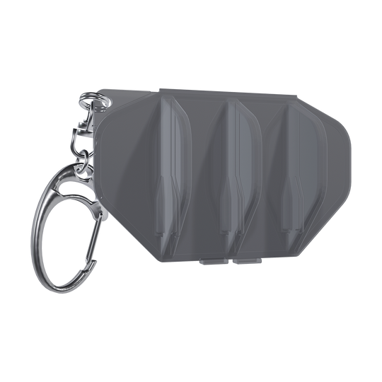 LSF20_L-Style_L-Case_Flightcase_Grau_1 Dies ist ein L-Style L-Case Flightcase in dunkler Farbe. Es hat Platz für drei Flights und ist mit einem Schlüsselanhänger ausgestattet.