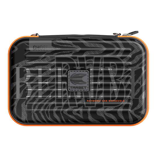 Zu sehen ist das Takoma XL Ghost Series Raymond Van Barneveld Dartcase. Die Tasche bietet Schutz und Stil für Dartspieler.