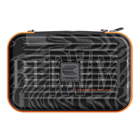 Pouzdro na šipky Takoma XL Ghost Series Raymond Van Barneveld Zu sehen ist das Takoma XL Ghost Series Raymond Van Barneveld Dartcase. Die Tasche bietet Schutz und Stil für Dartspieler.