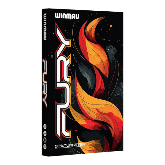 Ocelové šipky Winmau Fury - 22g Abgebildet sind die Winmau Fury Steeldarts mit 22g Gewicht. Diese Darts eignen sich ideal für präzises Werfen.