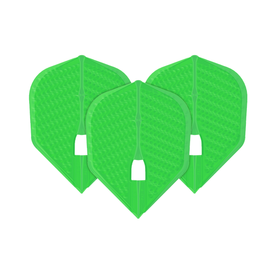 L-Style Flights Dimple Champagne L3PRO Shape Hier sieht man ein Set L-Style Flights Dimple Champagne L3PRO Shape. Das Zubehör eignet sich zum Dartspielen.