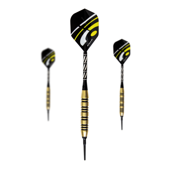 McDart Black Stripe Brass Softdarts - 17g