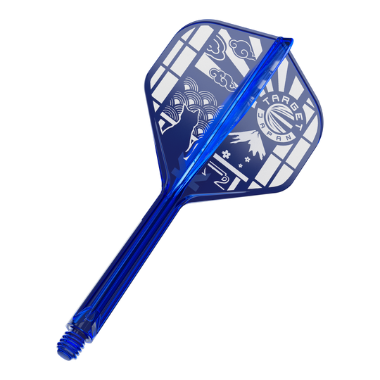 Standardní lety Target Japan K-Flex Blue Limited č. 2 Hier ist ein Target Japan K-Flex Blue Limited No2 Flights 33mm zu sehen. Die Abbildung zeigt die blaue Variante dieses Dartflights.