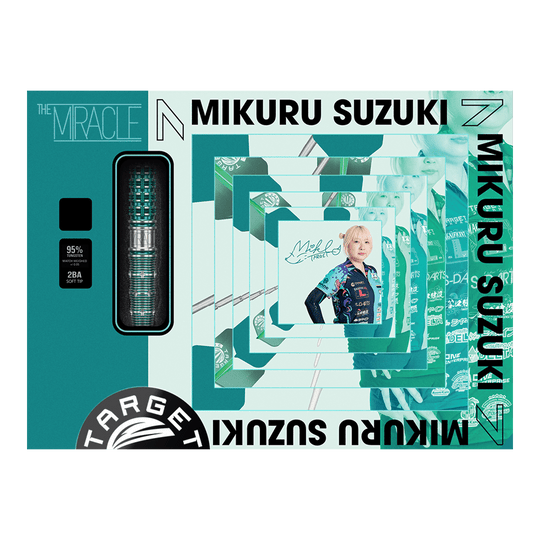 Měkké šipky Target Japan Mikuru Suzuki The Miracle GEN7 - 21,5 g Abgebildet sind die Target Japan Mikuru Suzuki The Miracle GEN7 Softdarts - 21,5g. Diese Dartpfeile wurden für Mikuru Suzuki entworfen.
