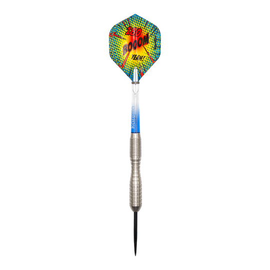 Ocelové šipky Karella Comic Line CL-3 - 24g Hier ist ein Karella Comic Line CL-3 Steeldarts - 24g abgebildet. Das Design des Dartpfeils ist gut sichtbar.