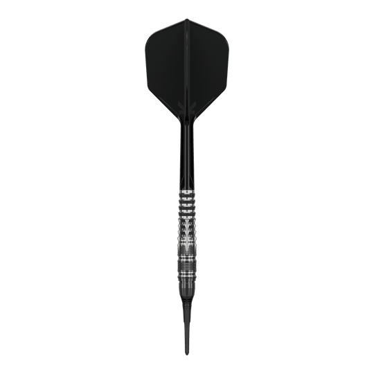 Měkké šipky Target Black Marque Blaze - 18g Hier sieht man die Target Black Marque Blaze Softdarts - 18g. Sie sind speziell für den Softdart-Sport entwickelt.