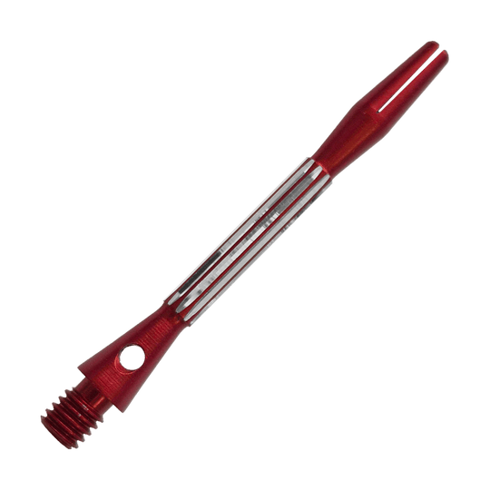 Hliníkové shafty Bulls NL Flash 2 - červené - 46 mm Bulls NL Flash 2 Aluminium Shafts in Rot, 46 mm lang. Das Bild zeigt einen roten Aluminiumschaft für Dartpfeile.
