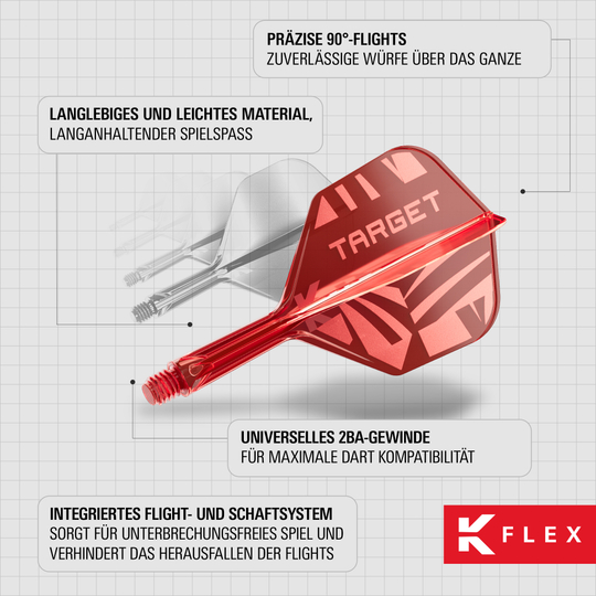 Standardní letky Target K-Flex Red No2