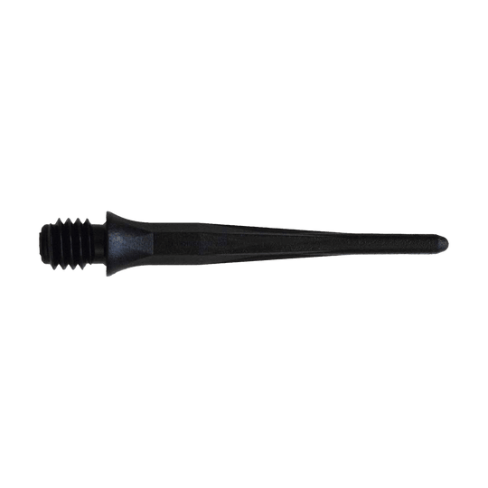 Měkké hroty na šipky Caliburn 2BA, černé - balení 50 kusů Hier sieht man die Caliburn 2BA Softdartspitzen in Schwarz als 50er Packung. Die Spitzen sind ideal für Softdartspiele geeignet.