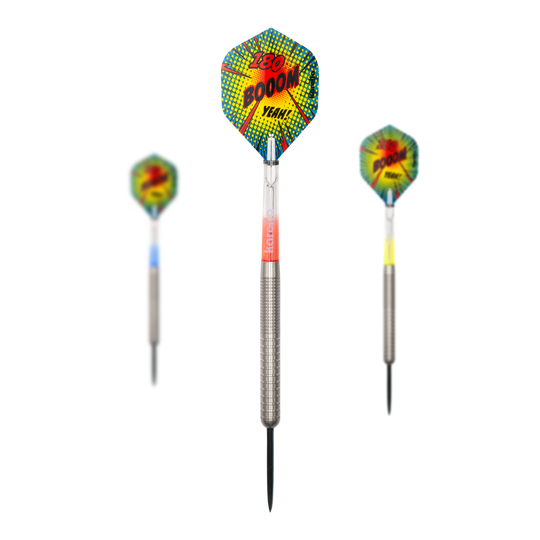 Ocelové šipky Karella Comic Line CL-1 - 22g Dieses Bild zeigt die Karella Comic Line CL-1 Steeldarts mit einem Gewicht von 22g. Die Steeldarts sind für Dartsport-Enthusiasten geeignet.