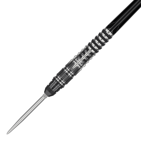 Ocelové šipky Target Japan Black Marque Blaze Swiss Point - 23g Das Foto zeigt die Target Japan Black Marque Blaze Swiss Point Steeldarts - 23g. Die Darts verfügen über spezielle Spitzen für optimale Leistung beim Spiel.