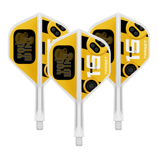 Target K-Flex Vyhrajete standardní lety č. 2 Das Bild zeigt einen Artikel mit dem Dateinamen 410591_Target_K-Flex_YouWin_No2_Standard_Flights_19mm_1Set. Es ist wahrscheinlich ein Set von Dart-Flights.