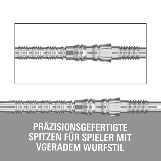 Ocelové hroty na šipky Target Signature Swiss Point TRB - stříbrné Hier ist die Target Signature Swiss Point TRB Steeldartspitzen in Silber zu sehen. Die Dartspitzen sind für maximale Kontrolle und Haltbarkeit entwickelt.