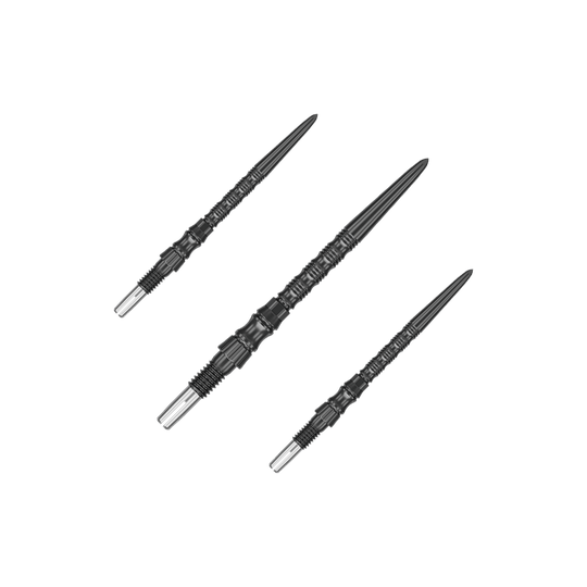 Špičky na šipky Target Signature Swiss Point TRB Steel - černé Dieses Bild zeigt Dartspitzen in schwarzer Farbe, 30mm Länge, vermutlich das Set. Die Dartspitzen sind als Zubehör für Darts dargestellt.