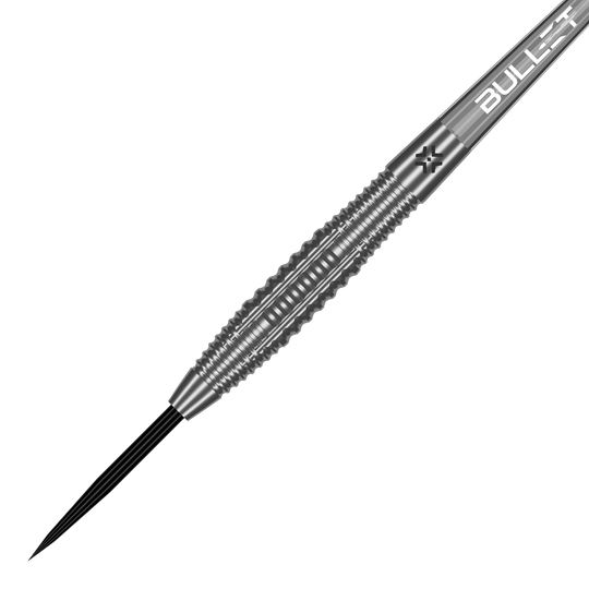Ocelové šipky Bullet Ranger Das Bild zeigt Bullet Ranger Steeldarts. Die Steeldarts liegen nebeneinander und sind gut sichtbar.
