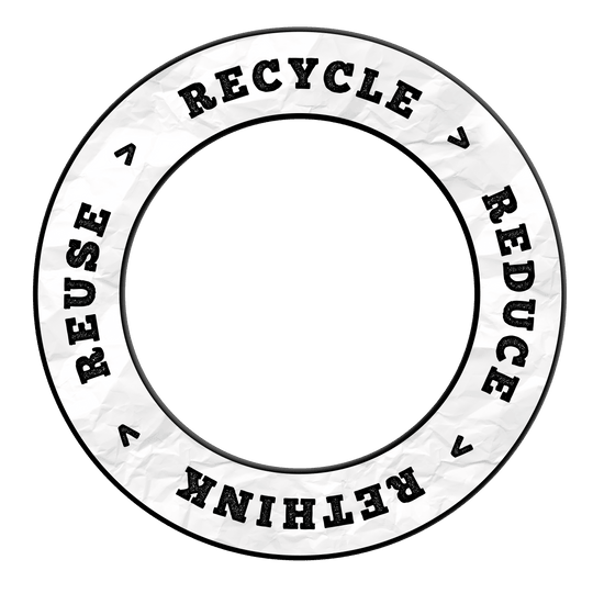 McDart Recyklace Snížení Přehodnocení Znovupoužití Obložení terče Das Bild hat den Dateinamen 'DBS-RRRR1_Surround_Recyle_Reuse_Reduce_Rethink_Schwarz_2'. Es zeigt wahrscheinlich ein nachhaltiges Surround-Produkt in Schwarz.
