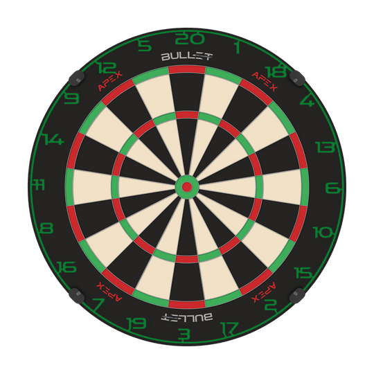 Kroužek s číslem na terč Bullet Hier ist ein weiterer Dartboard-Zahlenring in Grün abgebildet. Das Bild betont die Details des Zahlenrings.