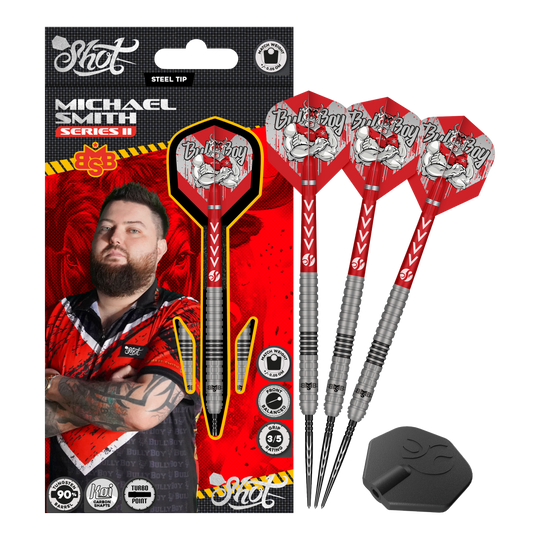 Ocelové šipky Shot Michael Smith Series 2 Turbo Point