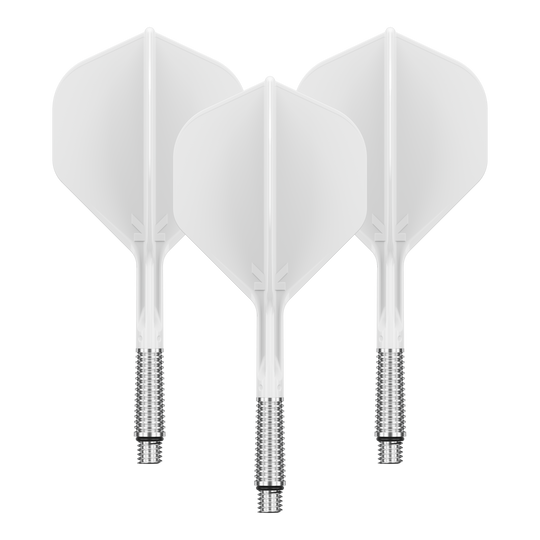 Target K-Shift No2 Standardní letky - Bílé Abgebildet ist ein Dart Flight in Standardform, Modell: KShift No2, weiß, 33mm. Das Produkt wird von Target angeboten.