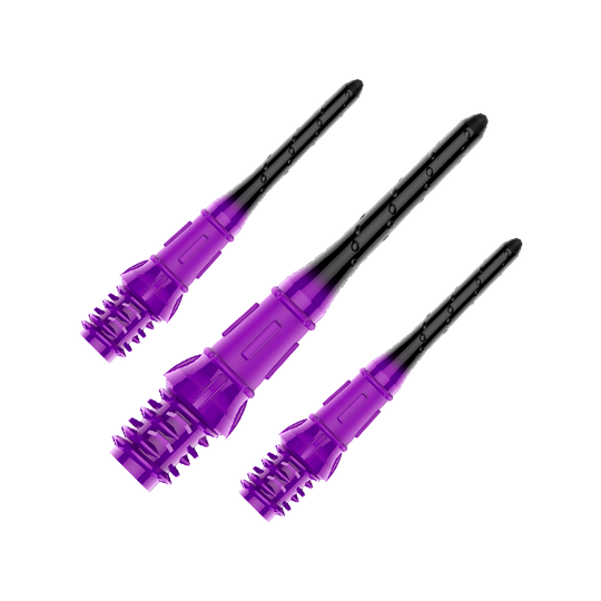 Špičky na šipky L-Style Premium s gradačním hrotem Lippoint (balení 30 kusů) Zu sehen ist ein Set von L-Style Premium Lippoint Dartspitzen im 30er Pack in Schwarz und Lila. Die Dartspitzen sind speziell für Softdartspiele entwickelt.