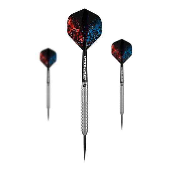 GOAT Inspire Steeldarts Set mit mehreren Darts. Das Set ist ideal für Dartspieler konzipiert.