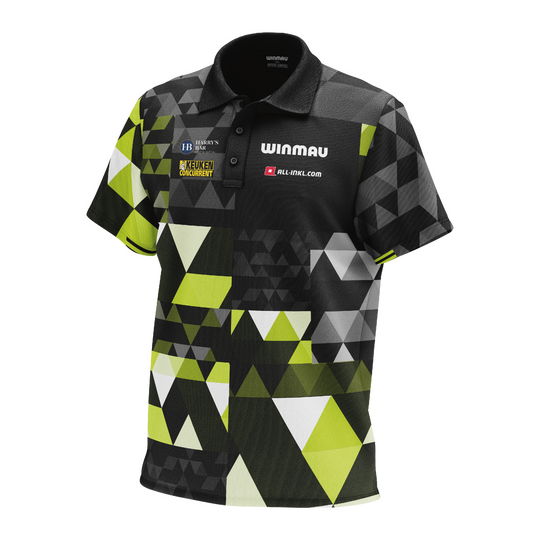 Polo tričko Winmau Michael Van Gerwen fan edition Poloshirt der Winmau Michael Van Gerwen Fan-Edition. Dieses Shirt ist für Fans von Michael Van Gerwen gestaltet.