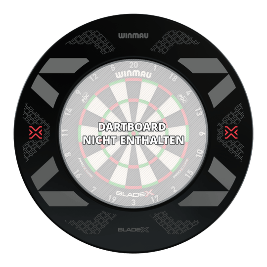 Kryt terče Winmau Blade X Abgebildet ist das Winmau Blade X Dartboard Surround. Die schwarze Umrandung eignet sich ideal zur Ergänzung eines Dartboards.