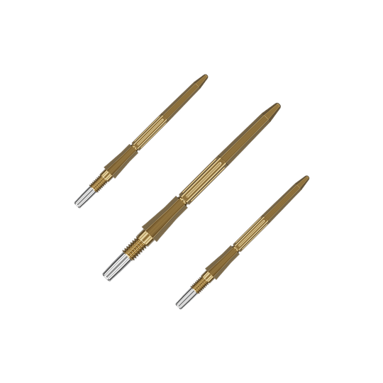 Špičky na šipky Target Elysian Archetype 43 Swiss Point ocelové - zlaté Das Bild zeigt ein Set der Target Elysian Archetype 43 SwissPoint Dartspitzen in Gold, Länge 30 mm. Dieses Set ist ideal für Präzision beim Dartsport.