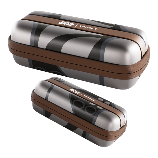 Das Foto stellt das Target Star Wars Boa Dartcase - Mandalorian dar. Das Produkt ist speziell für Fans der Serie Mandalorian gestaltet.