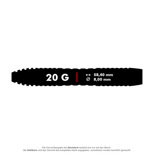 Winmau Joe Cullen mosazné Steeldarts - 20g