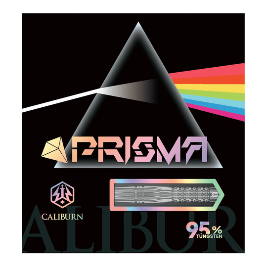 Auf dem Bild ist der Caliburn Prisma P1 Softdart - 19g zu sehen. Es handelt sich um einen hochwertigen Softdart für präzises Spiel.