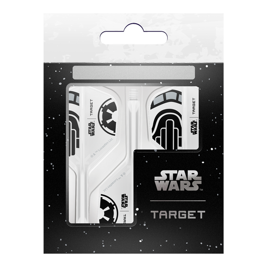 Letky Target Star Wars K-Flex Stormtrooper č. 6 Target Star Wars K-Flex Stormtrooper No6 Flights Dartflügel mit kultigem Stormtrooper-Motiv. Geeignet für Star Wars und Dart Enthusiasten.