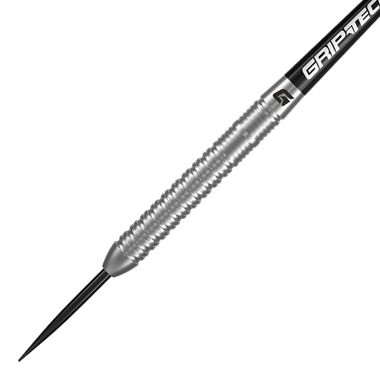 GOAT Inspire Steeldarts mit sichtbaren Details des Barrel-Designs. Das Produkt wird als hochwertiger Steeldart präsentiert.