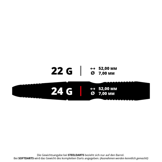 Ocelové šipky Bulls Brian Raman G2 Abgebildet ist ein Steeldart-Produkt. Das Bild zeigt vermutlich ein Modell namens 14742 Bulls Brian Ramam G2 Steeldarts 5 24g.