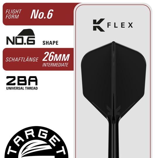 Měkké šipky Target Black Marque Eclipse - 21g Target Black Marque Eclipse Softdarts mit 21g Gewicht liegt auf weißem Hintergrund. Das Bild zeigt die Details und das Design dieses hochwertigen Softdart-Produkts.
