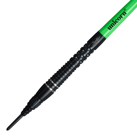 Šipky Unicorn Wraith Gary Anderson Phase 6 Soft - 20g Auf dem Bild sind die Unicorn Wraith Gary Anderson Phase 6 Softdarts - 20g abgebildet. Das Produkt wird aus einer anderen Perspektive gezeigt.