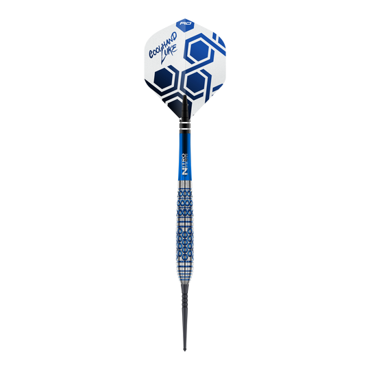 Ocelové šipky Red Dragon Luke Humphries TX5 Zu sehen sind die Red Dragon Luke Humphries TX5 Steeldarts. Die Aufnahme präsentiert die Steeldarts in einer Detailansicht.