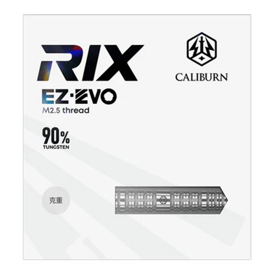 Ocelové šipky Caliburn Rix EZ-EVO R4 Auf dem Bild sieht man die Caliburn Rix EZ-EVO R4 Steeldarts. Diese Steeldarts sind speziell für Dartspieler entwickelt.